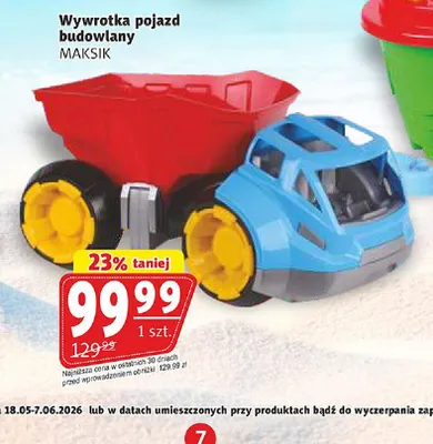Wywrotka pojazd budowlany MAKSIK promocja w Prim Market