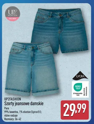 Szorty jeansowe damskie Up2Fashion promocja w Aldi