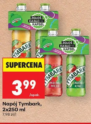 Napój Tymbark jabłko kiwi 2-pak 250ml promocja w Biedronka