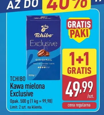 Kawa mielona Tchibo Exclusive promocja w Aldi