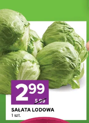Sałata lodowa promocja w Stokrotka