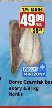 Dorsz Czarniak bez skóry Nordis promocja w API Market