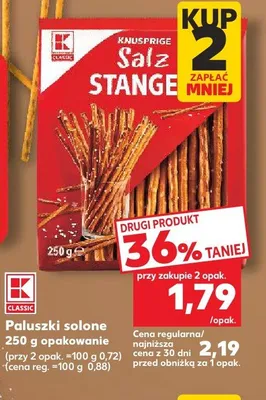 Paluszki solone K-Classic promocja w Kaufland