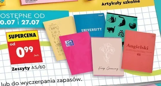 Zeszyty A5/60 Kayet promocja w Biedronka