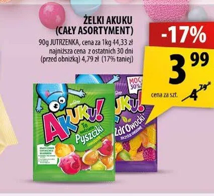 Żelki Akuku! Pyszczki promocja w Arhelan