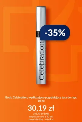 Tusz do rzęs Gosh Celebration wydłużająco-pogrubiający promocja w DOZ.PL