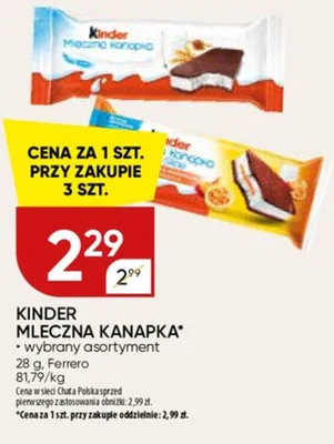 Mleczna kanapka promocja w Chata Polska