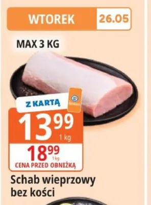 Schab wieprzowy bez kości promocja w Leclerc