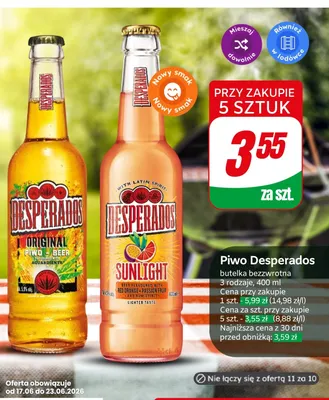 Piwo Desperados Sunlight promocja w Dino