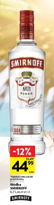 Wódka Smirnoff promocja w Intermarche