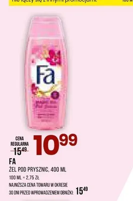 Żel pod prysznic Fa promocja w Drogerie Natura