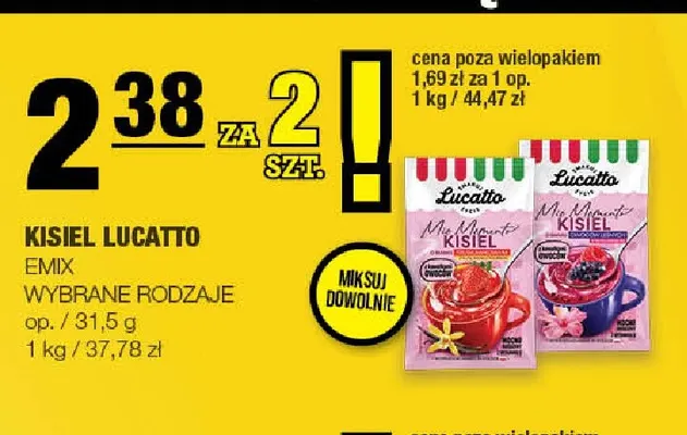 Kisiel Lucatto promocja w SPAR