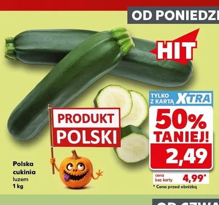 Cukinie polskie promocja w Kaufland