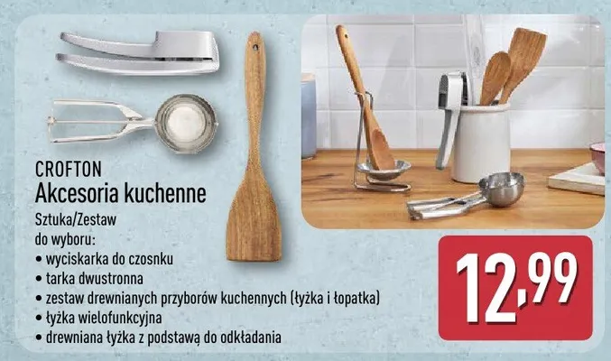 Akcesoria kuchenne Crofton promocja w Aldi