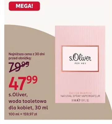 Woda toaletowa dla kobiet promocja w Rossmann