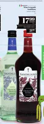 Wino Vermouth Sandiliano białe promocja w POLOmarket