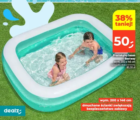 Prostokątny basen Bestway promocja w Dealz