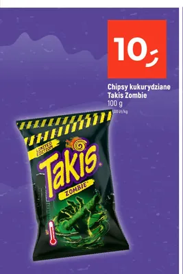 Chipsy kukurydziane Takis Zombie promocja w Dealz