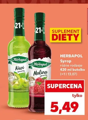 Syrop Herbapol o smaku kiwi promocja w Kaufland