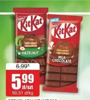 Czekolada Kit Kat Hazelnut promocja w Bingo