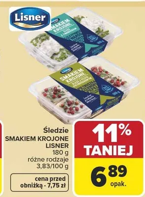 Śledzie smakiem krojone różne rodzaje promocja w Carrefour
