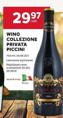 Wino Collezione Privata Piccini promocja w Stokrotka