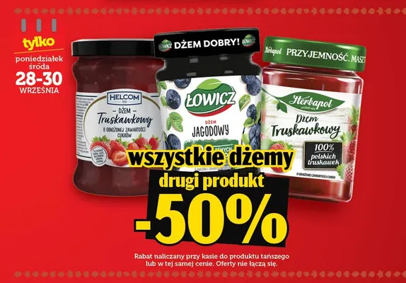 Dżem jagodowy Łowicz promocja w TOPAZ