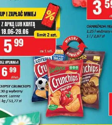 Chipsy Crunchips promocja w Chorten