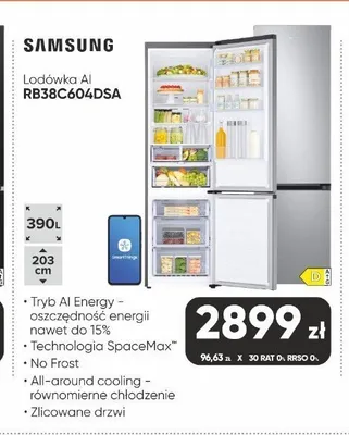 Lodówka AI Samsung RB38C604DSA promocja w Max Elektro