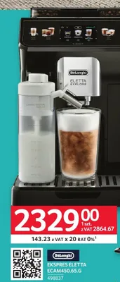 Ekspres do kawy DeLonghi Eletta Explore ECAM450,65.G promocja w Selgros