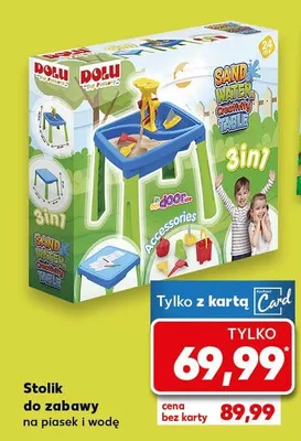 Stolik do zabawy na piasek i wodę promocja w Kaufland