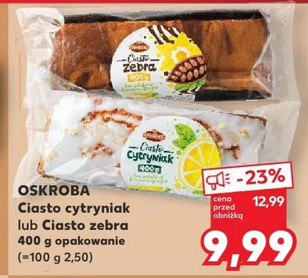 Ciasto cytryniak lub Ciasto zebra promocja w Kaufland