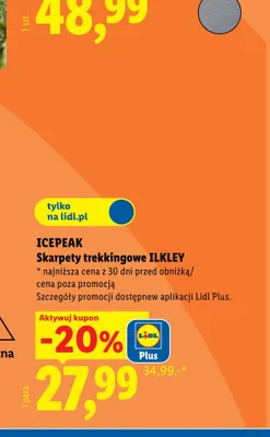 Skarpety trekkingowe Icepeak ILKLEY promocja w Lidl