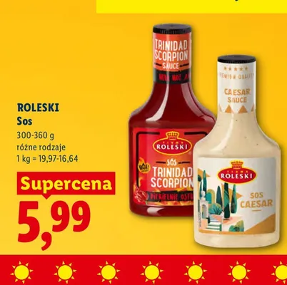 Sos Trinidad Scorpion Roleski promocja w Lidl