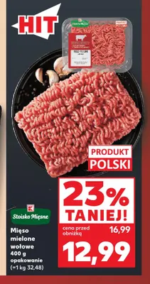 Mięso mielone wołowe Stoisko Mięsne promocja w Kaufland