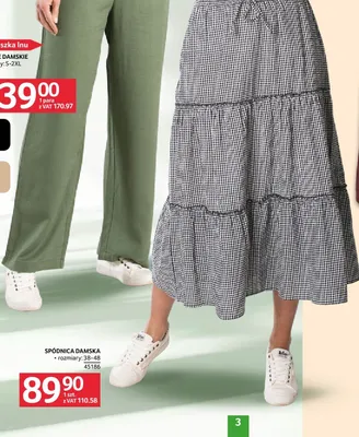 Spodnie damskie rozmiary S-2XL promocja w Selgros