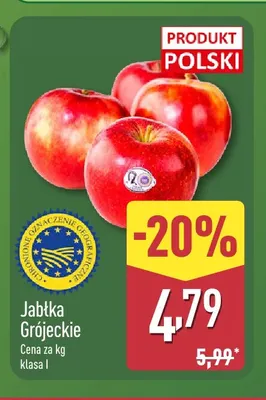 Jabłka Grójeckie promocja w Aldi