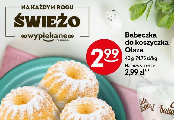 Babeczka do koszyczka Olsza promocja w Żabka