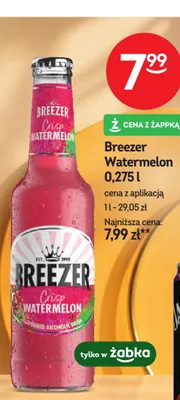Breezer Watermelon promocja w Żabka