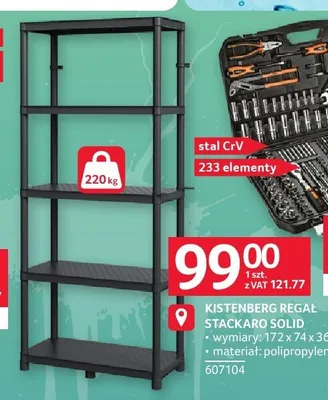 Regał Kistenberg Stackaro Solid promocja w Selgros