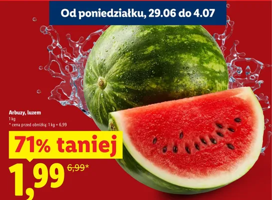 Arbuz luzem promocja w Lidl