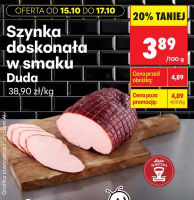 Szynka doskonała w smaku Duda promocja w Biedronka