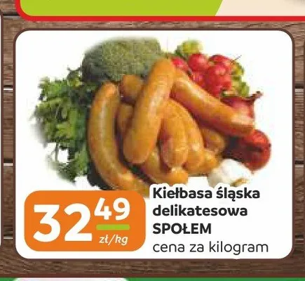 Kiełbasa śląska delikatesowa Społem promocja w Społem Częstochowa