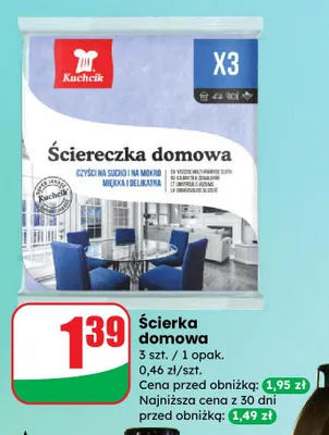 Ściereczka domowa Kuchcik promocja w Dino