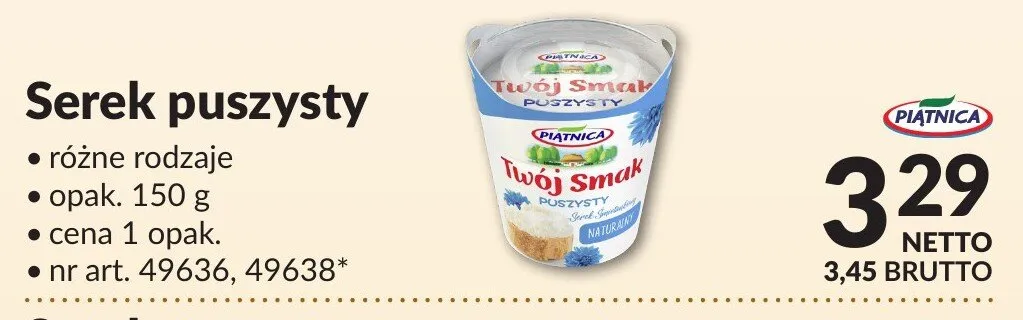 Serek puszysty Makro promocja w Makro