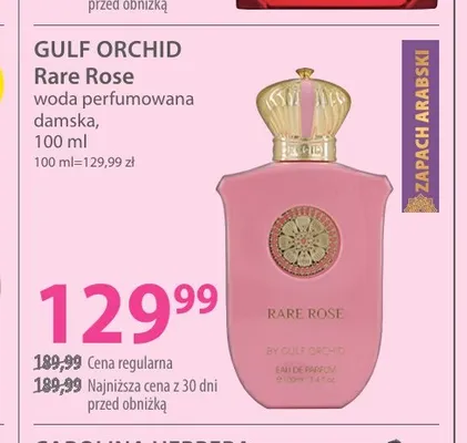 Woda perfumowana damska Rare Rose Gulf Orchid promocja w Hebe