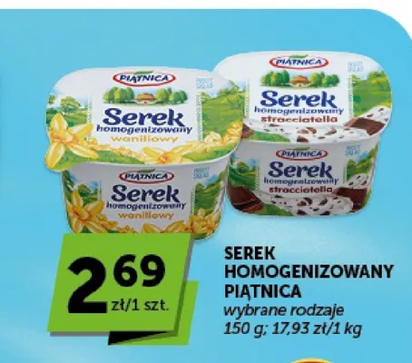 Serek homogenizowany stracciatella Piątnica promocja w Groszek