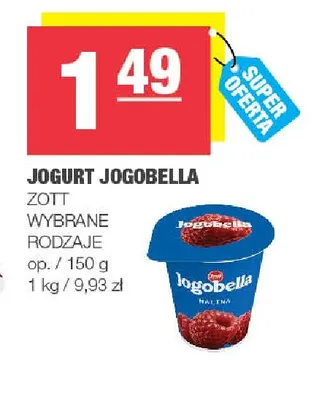 Jogurt Jogobella Zott promocja w SPAR