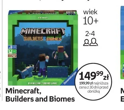 Gra Ravensburger Minecraft Builders and Biomes promocja w Dzień Dziecka