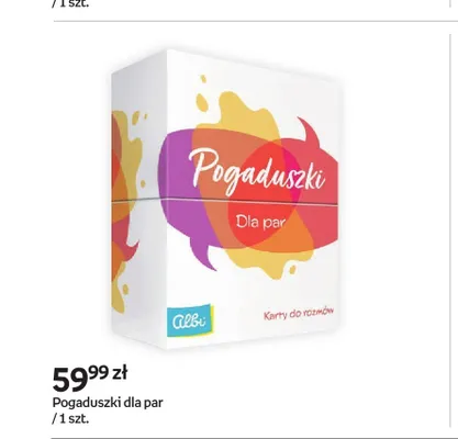 Gra towarzyska Pogaduszki dla par Albi promocja w Empik
